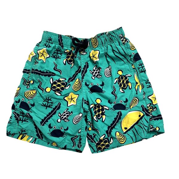Vilebrequin Swim Shorts in Green Print - Picture 1 of 3